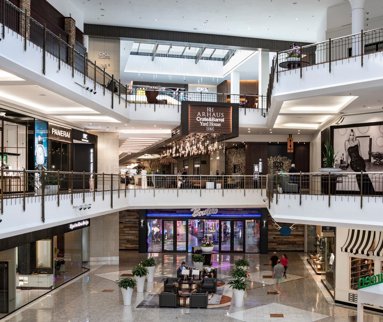 A reactivated corner of Tysons Galleria contributing to a retail mall's success