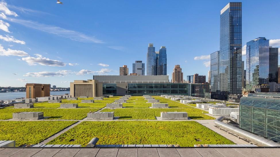 A photograph of the green roof at Javits Center in New York City. 